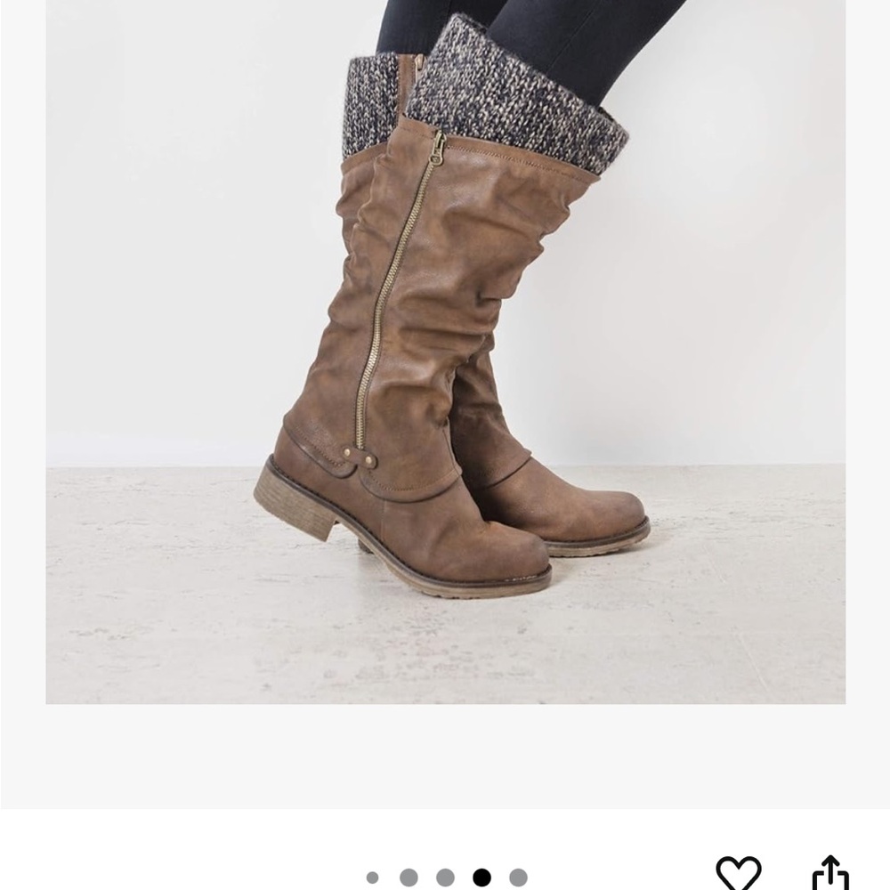 Muk Luks Brown Combat & Moto Boots